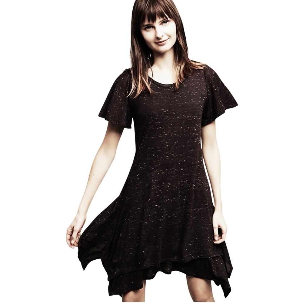 Chelsea & Violet Knit A-Line Dress - Black XL
